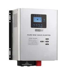 GearUP 1200W, 12V, Pure Sine Wave Inverter Without Solar (Lithium & Acid Battery Supported) – GHT-12K12